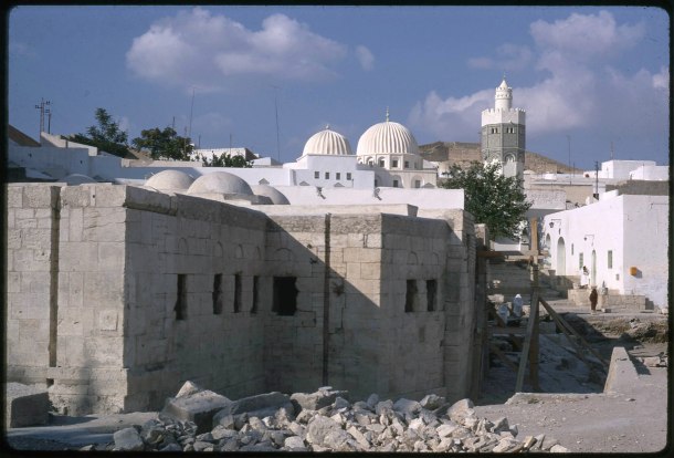Sidi Bou Makhlouf mausoleum and mosque in background, El Kef, Tunisia, undated (BF.S.2002.4462)